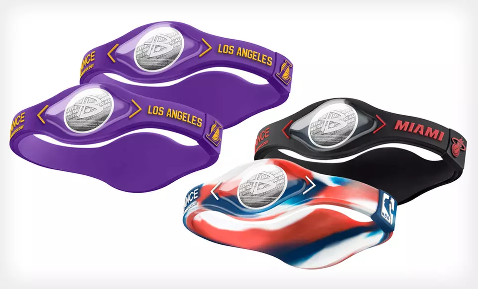 $9.99 for Two NBA Power Balance Bracelets ($59.98 List Price). 5 Teams and Multiple Sizes Available. Free Returns.  - Second Medium