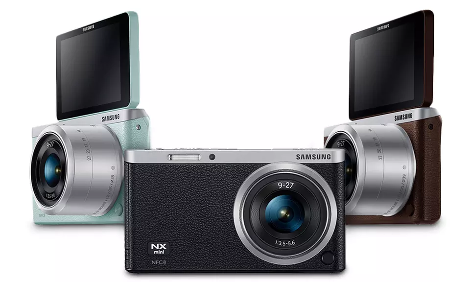Samsung NX Mini EV-NXF1ZZB1IUS Mirrorless 20.5MP 1080p Digital Camera (Refurbished) - Primary Image