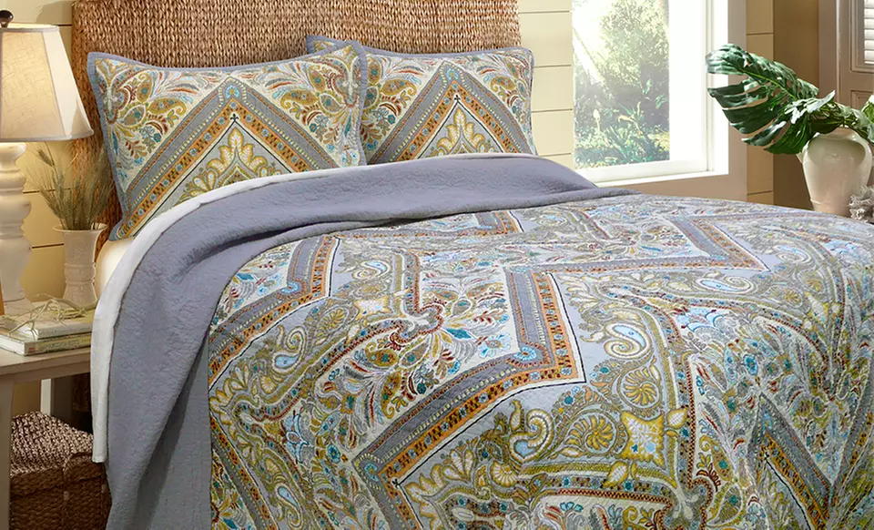 100% Cotton Quilt and Sham Sets from $49.99–$79.99. - Primary Image