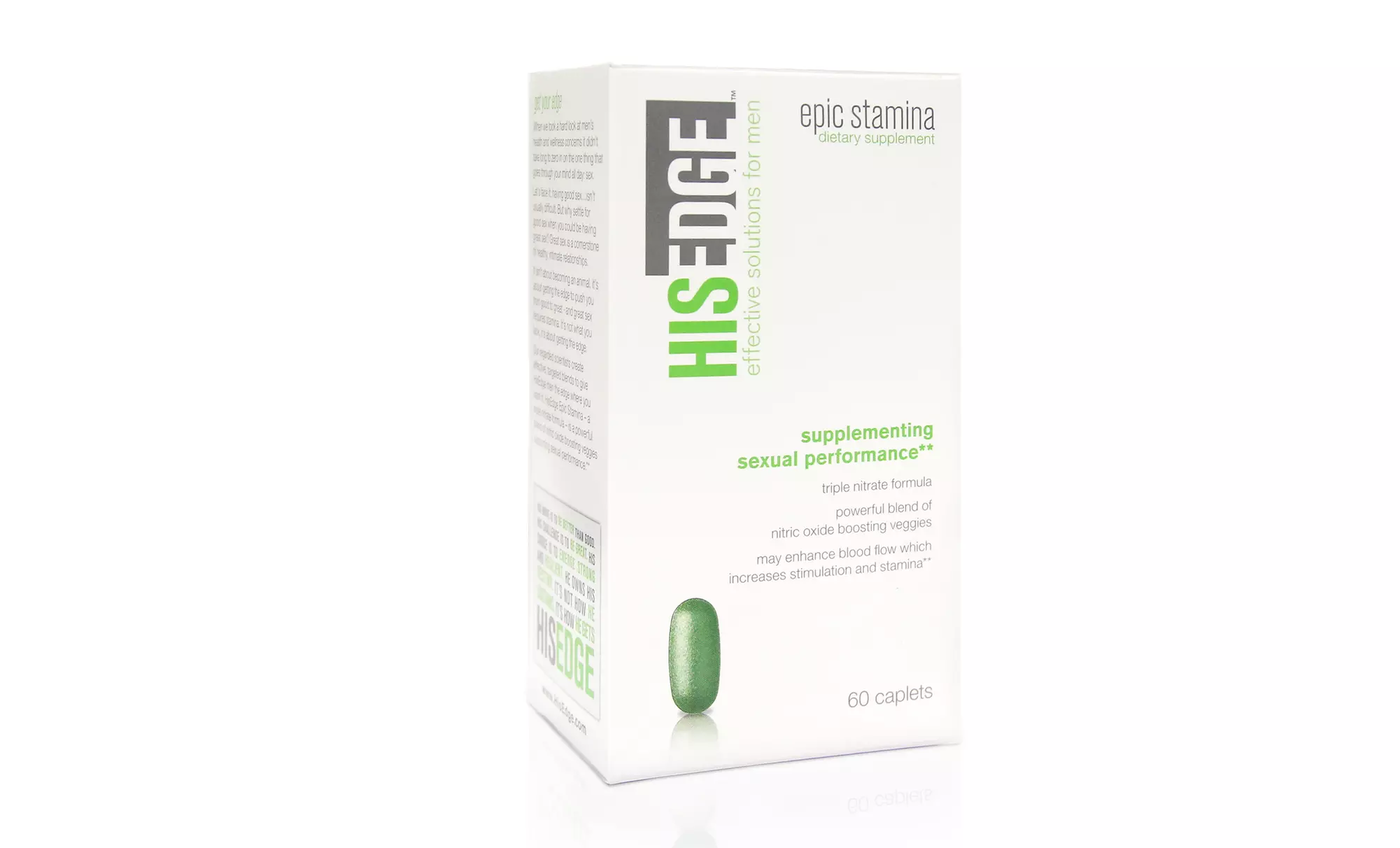 HisEdge Epic Stamina Male Sexual Performance Supplement. 6- or 30-Day Supply from $7.99–$19.99. - Primary Image