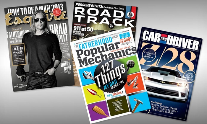 magazine subscriptions for dad