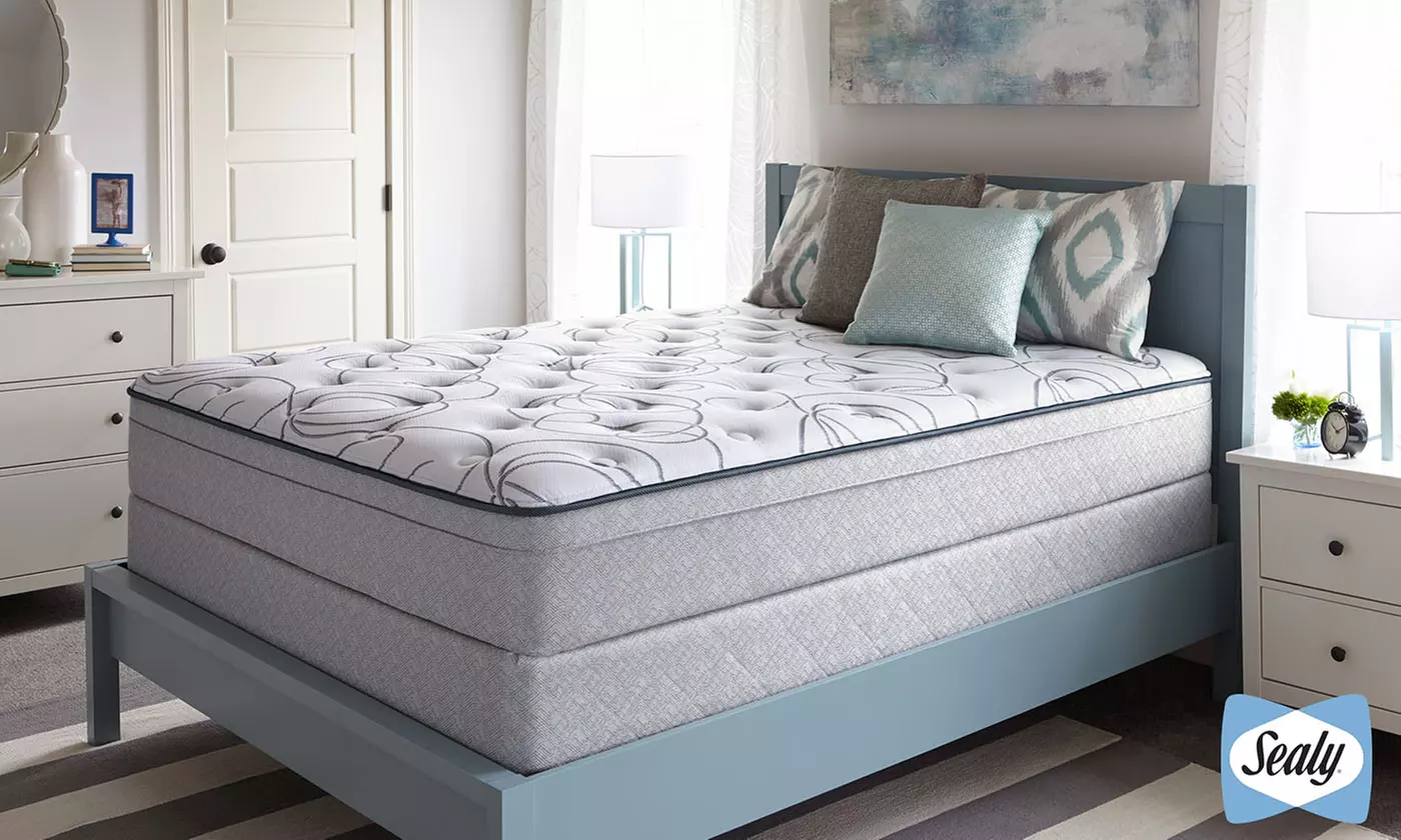 Hot Buy: Sealy Highfield Plush Euro Top Mattress Set. Free White Glove Delivery.  - Primary Image