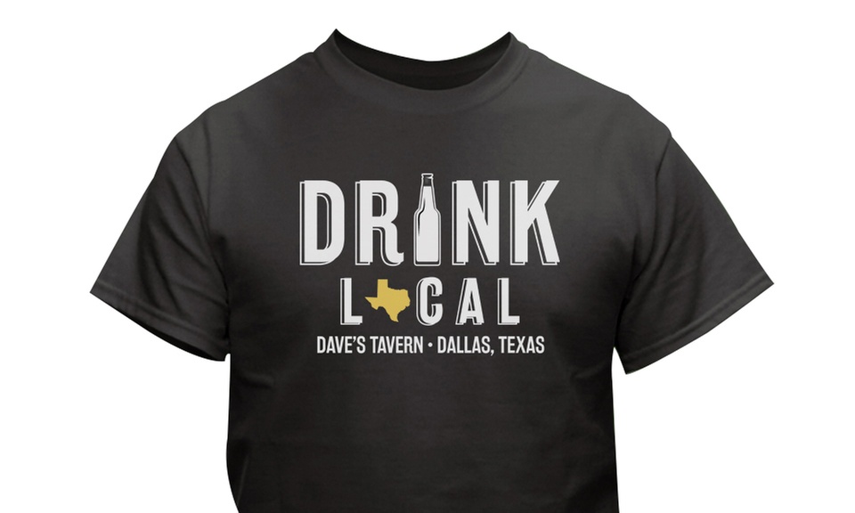 Personalized Drink Local T-shirt (Up to 52% Off) 