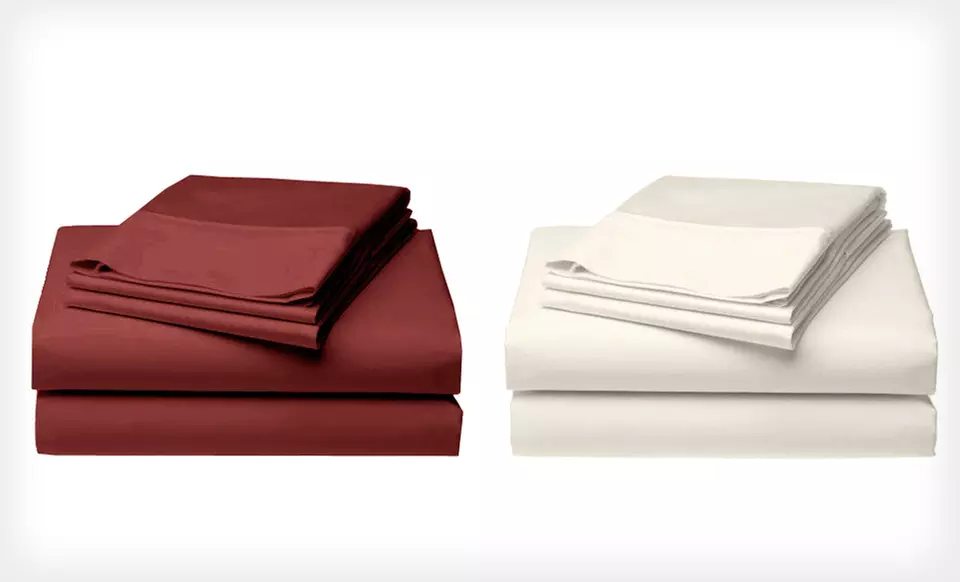 Veratex Egyptian-Cotton Sheet Sets - Made in the USA (Up to 71% Off). 12 Options Available. Free Shipping, Free Returns. - Second Medium