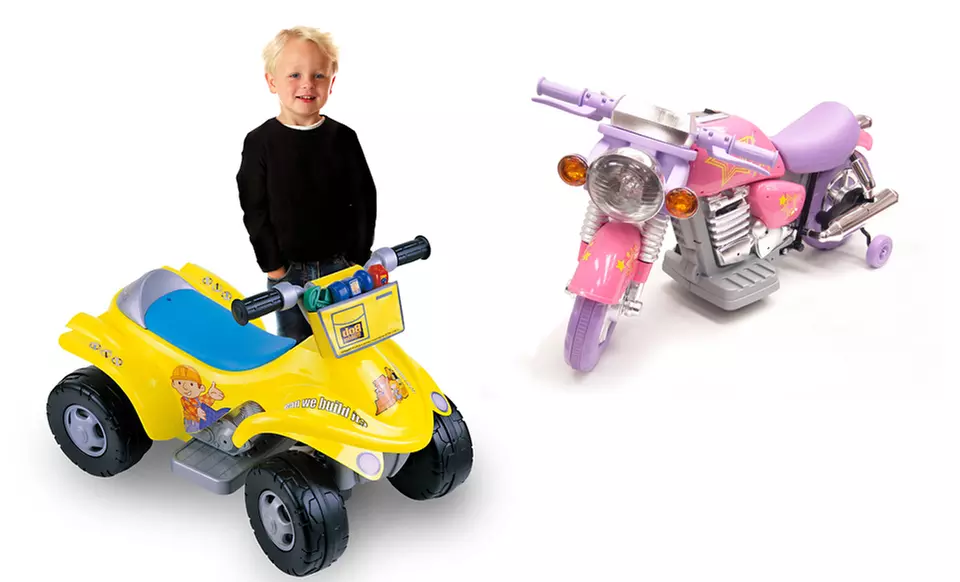 Bob the Builder ATV or Motorbike Ride On with Optional Sidecar (Up to 47% Off). Free Shipping and Returns. - Primary Image