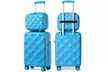 1x oder 4x British Traveller Reisekoffer mit Diamant-Design in der Farbe nach Wahl - Second Medium