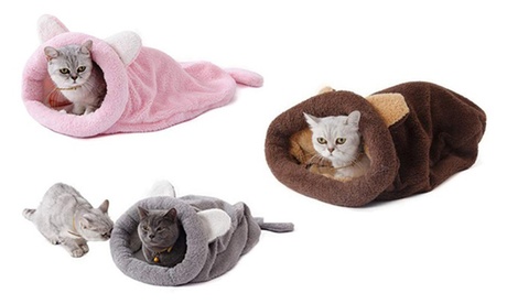 Sac de couchage douillet cocooning pour chat