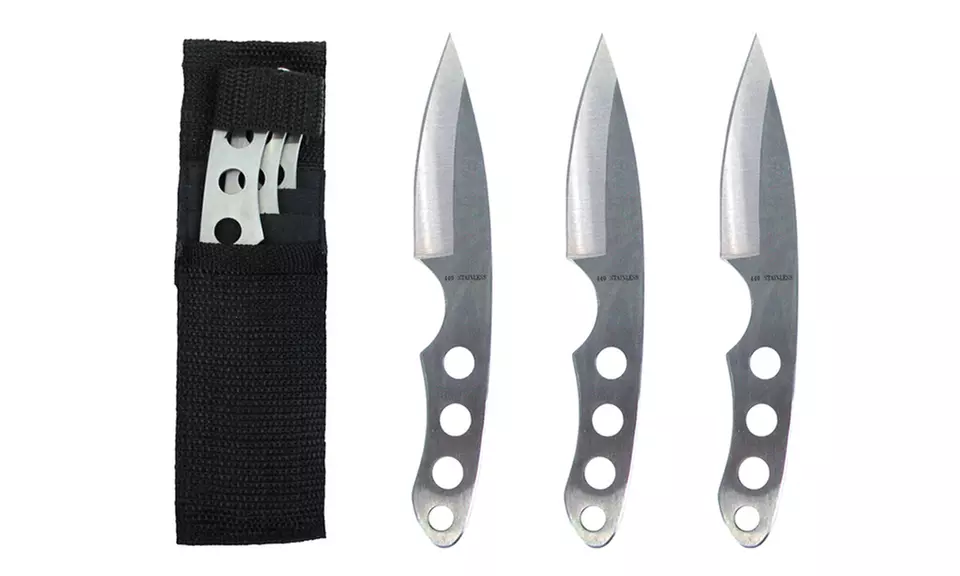 Silver Throwing Knife Set (3-Piece) - Primary Image