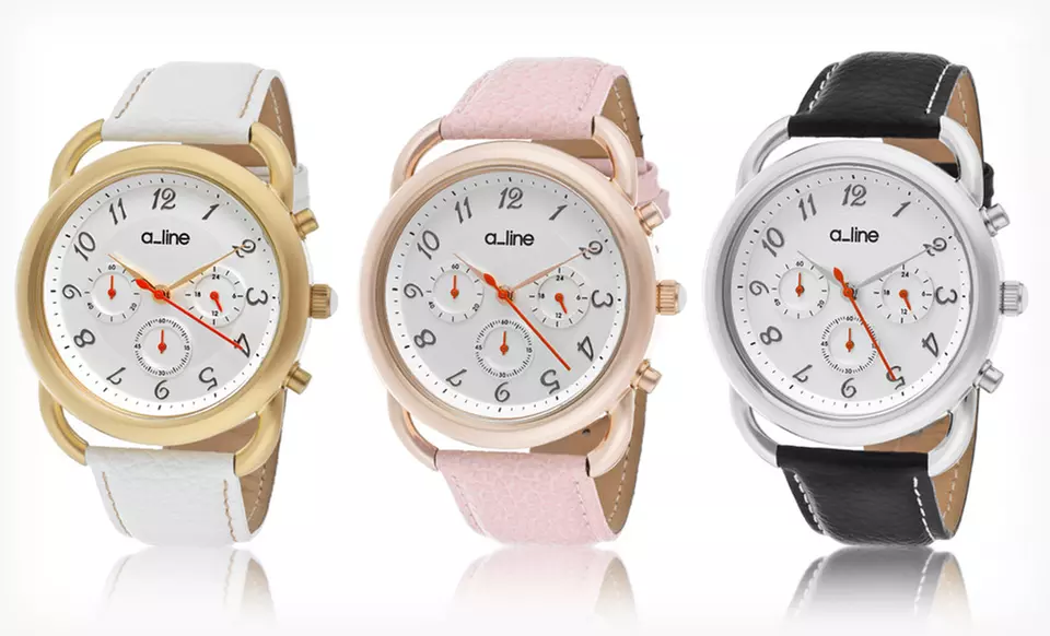 a_line Women’s Maya Leather Watches (Up to 90% Off). Five Options Available. Free Shipping and Free Returns. - Primary Image