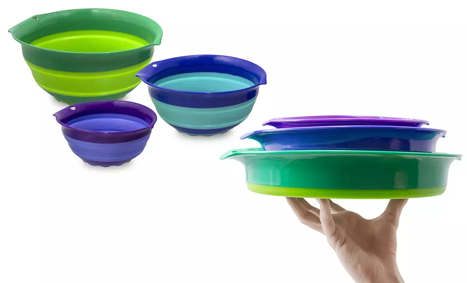 Squish Collapsible Mixing Bowl Set (3-Piece) - Primary Image