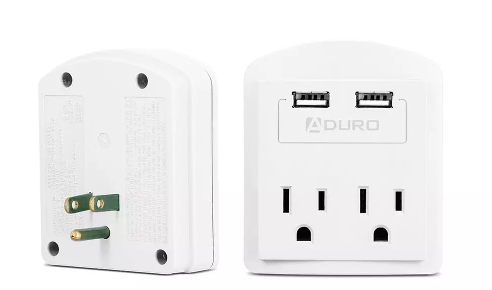 Aduro 2-Outlet Surge Protector with Dual USB Ports (1- or 2-Pack) - Second Medium