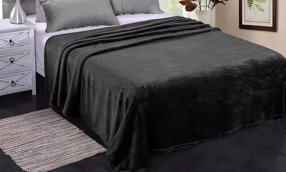 JML Soft Lightweight Plush Flannel Blanket for Bed/Sofa,King/Queen Size