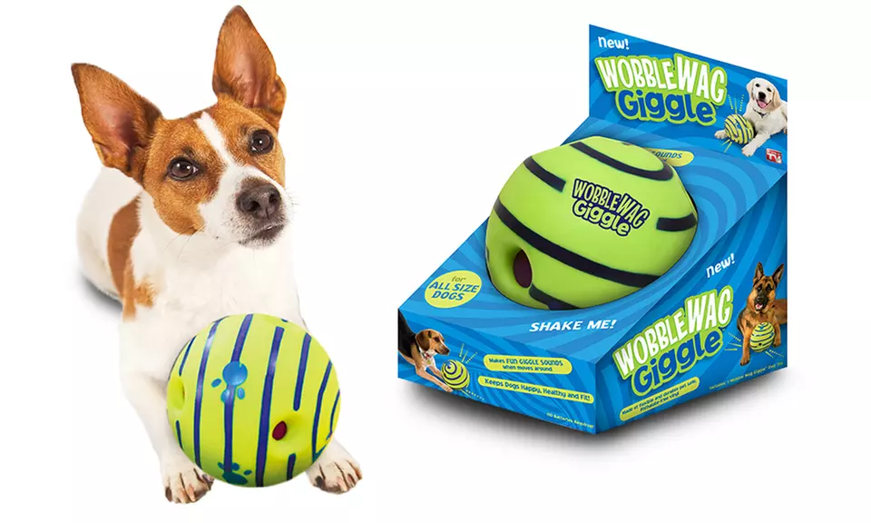 Wobble Wag Giggle Ball Dog Toy — As Seen on TV - Primary Image