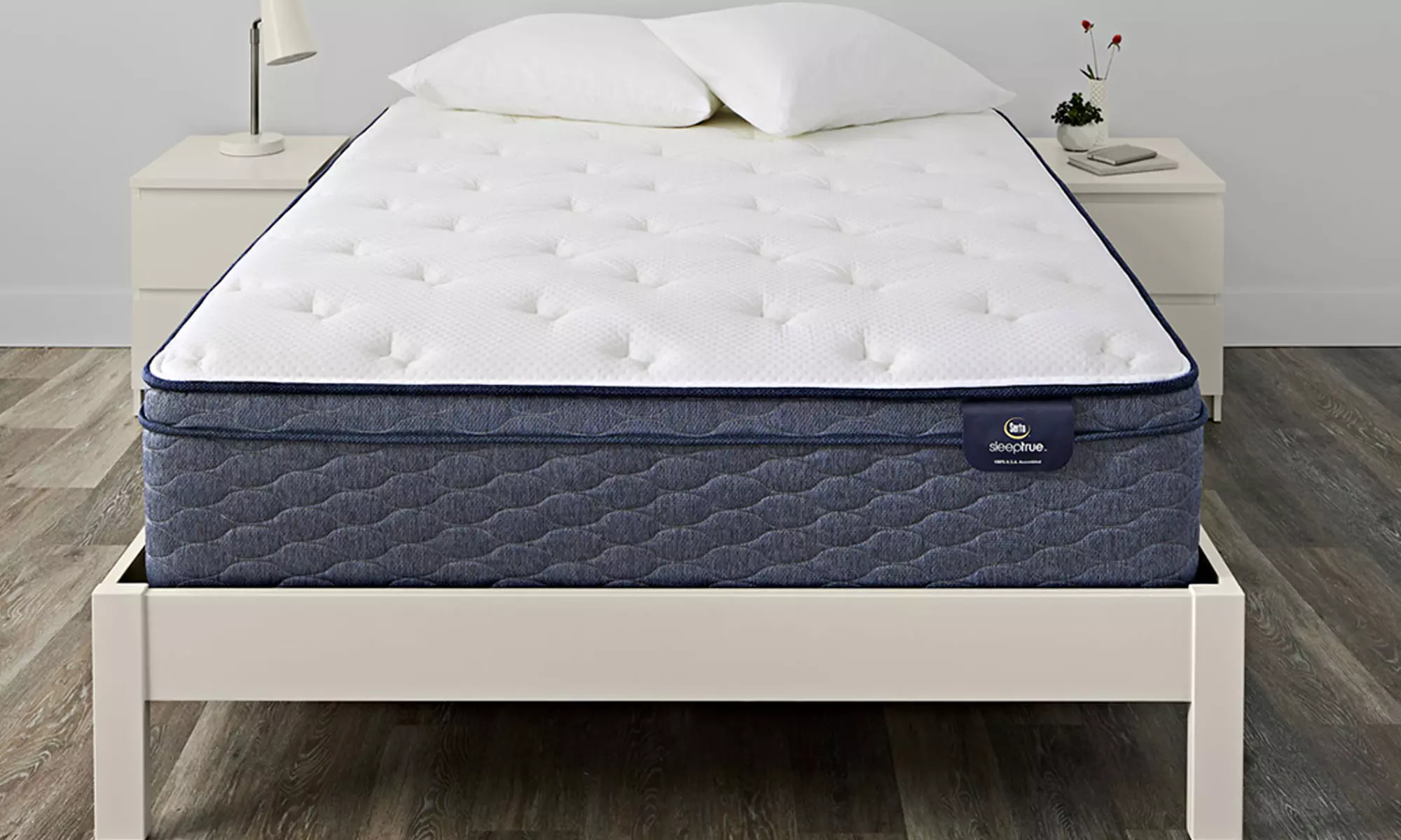 Serta SleepTrue 13" Alverson II Euro Top Plush Mattress and Box Spring - Primary Image