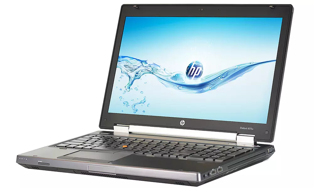 HP 8570W Elitebook 15.6" Laptop with 2.9GHz Intel Core i7-3520M Processor, 16GB RAM, and 256GB SSD (Refurbished)   - Primary Image