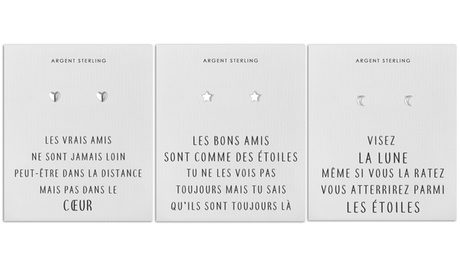 1 ou 2  paires de boucle d'oreilles clou en argent massif 925