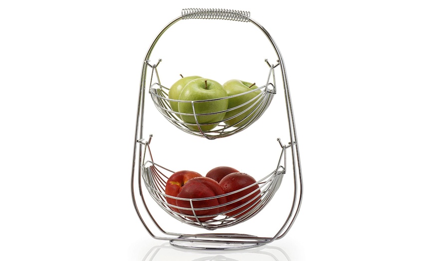 Image 3: 2- or 3-Tier Chrome Fruit Hammock