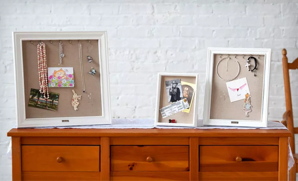 Hives & Honey Small, Medium, or Large Wooden Jewelry Frames with Hooks (Up to 58% Off). Free Shipping and Returns. - Primary Image