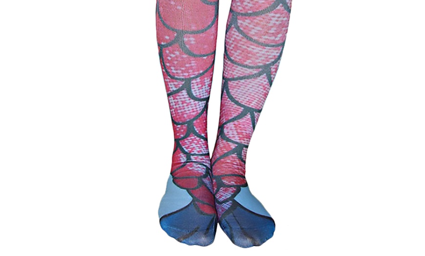 Image 3: Mermaid Print Socks