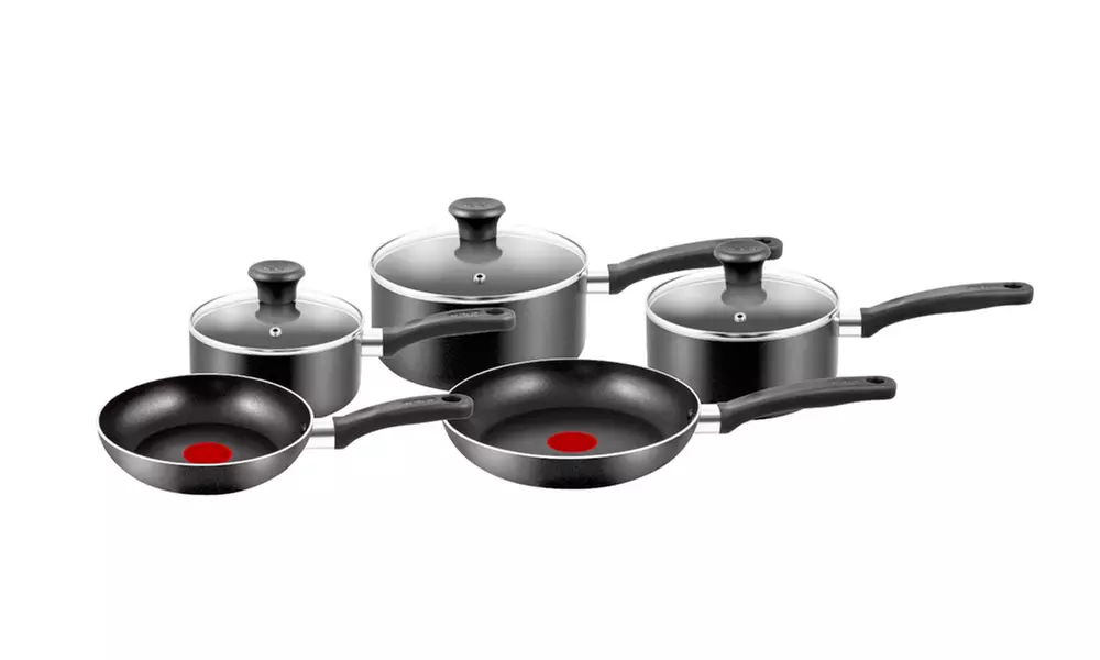 Tefal Five-Piece Pan Set for £36.98 (63% Off) - Primary Image
