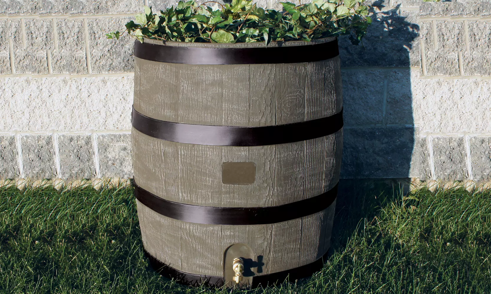 35-Gallon Rain Barrel with Planter - Primary Image