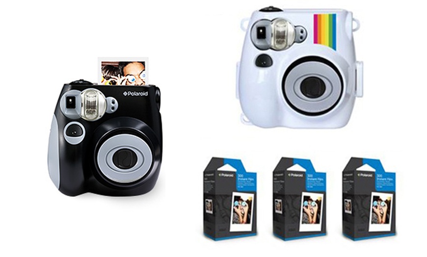 Image 13: Polaroid Camera and 3-Pack Film