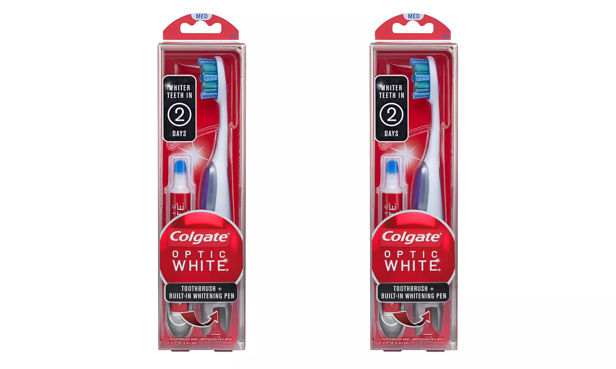 Colgate Optic White Toothbrush and Built-In Whitening Pen - Second Medium