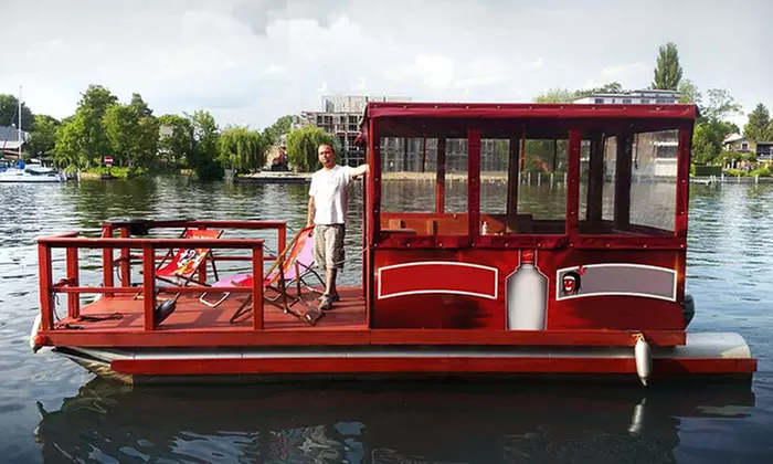 6 Std. Führerscheinfreie  Floß-Miete für bis zu 8 Personen bei Müggelspree Floss Köpenick (bis zu 25% sparen) - Primary Image