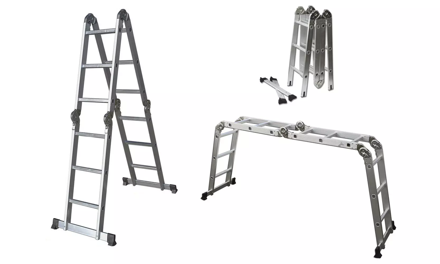 12' Lightweight Multi-Purpose Folding Ladder - Primary Image