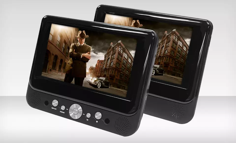 $79.99 for an Impecca Dual-Screen Portable DVD Player (DVP-DS720) ($129.99 List Price). Free Shipping and Returns. - Primary Image