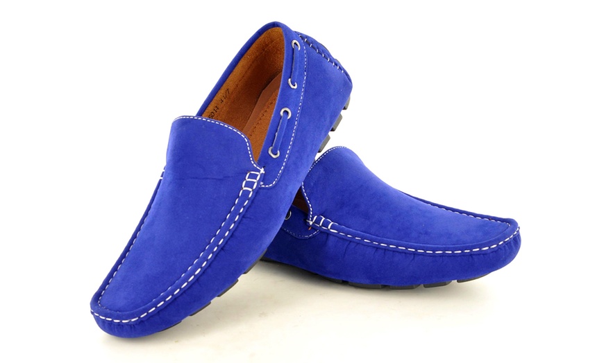 Image 29: Men's Faux Suede Casual Loafers