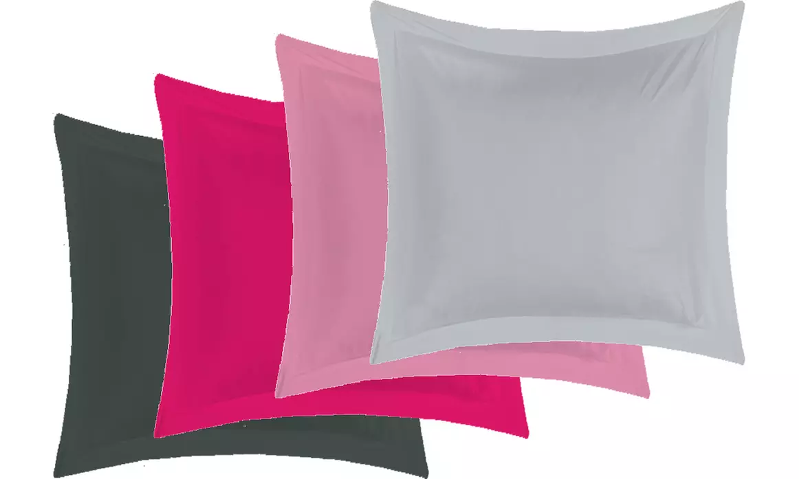 Lot de 2 ou 4 taies d'oreiller 100% coton - Primary Image