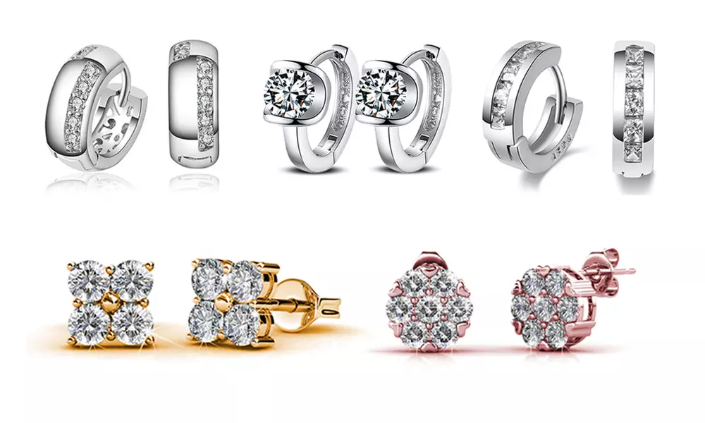 Eira Wen Ohrringe mit Swarovski®-Kristallen im Modell nach Wahl - Primary Image