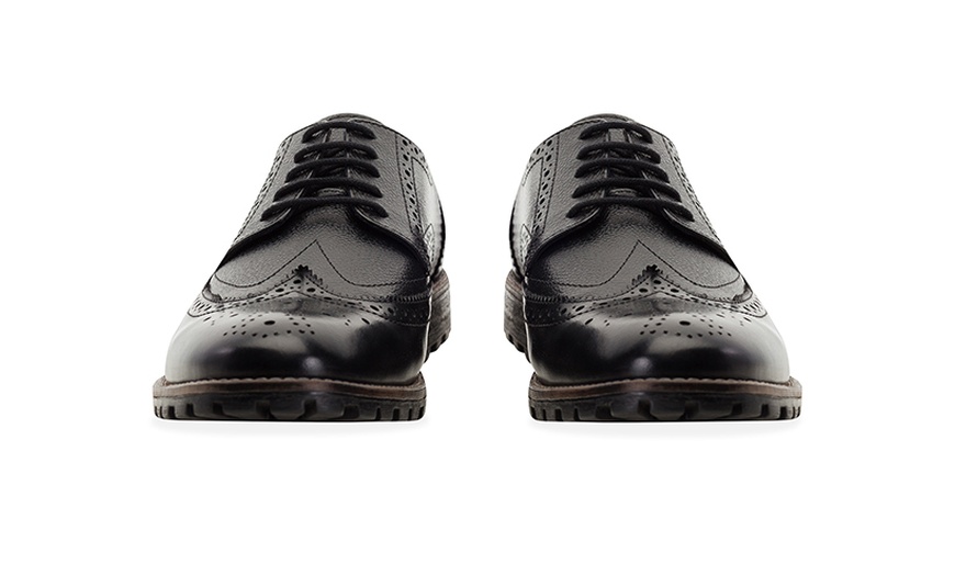 Image 28: Men's Leather Derby Brogues