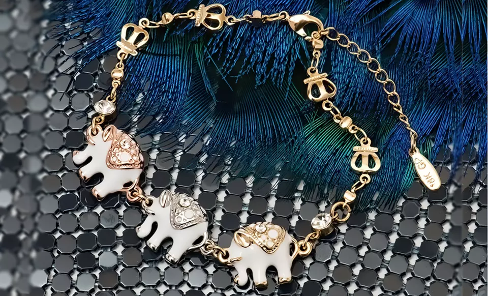 Triple Elephant Bracelet - Primary Image