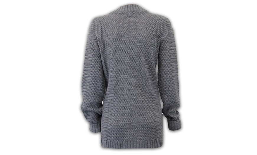 Image 6: Cable Knit Boyfriend Cardigan