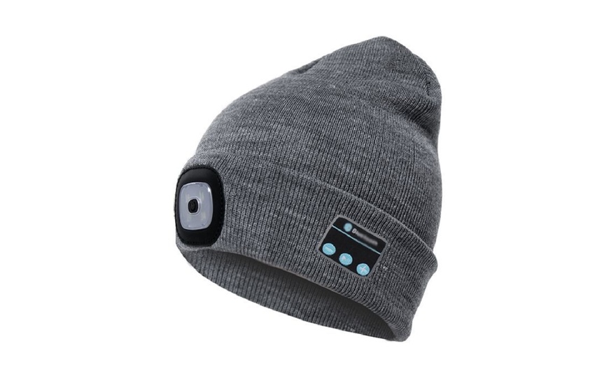 Image 6: One or Two Bluetooth Beanie Hats with LED Light