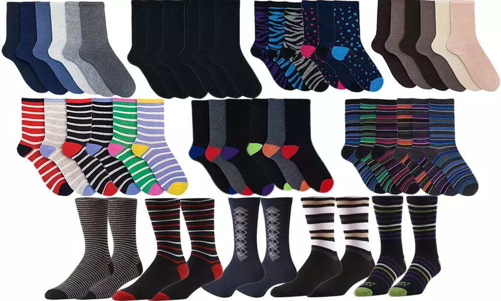 12, 24 or 36 Pairs of Men's Assorted Socks from £4.99 (75% Off) - Primary Image