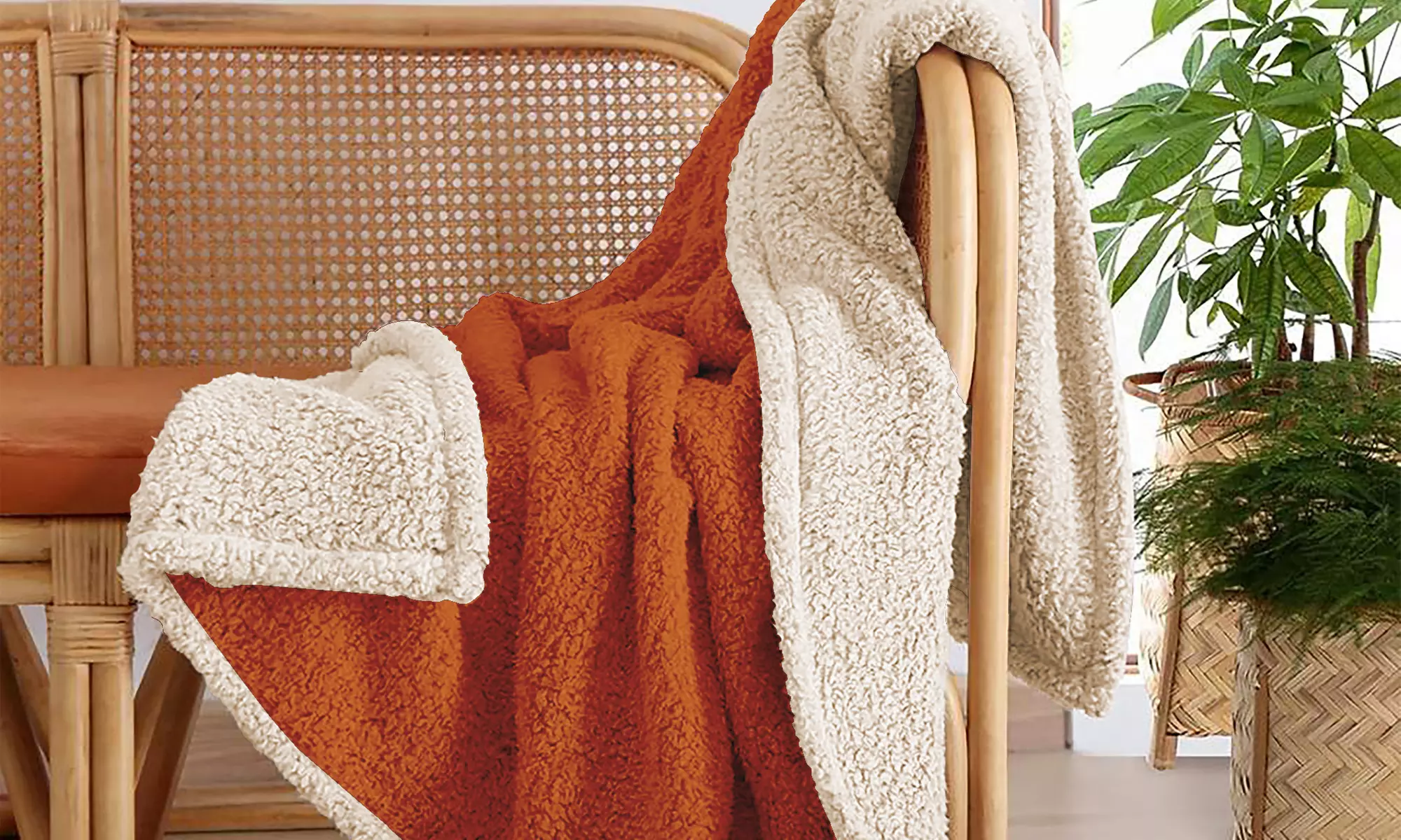 Zacht en warm Sherpa deken