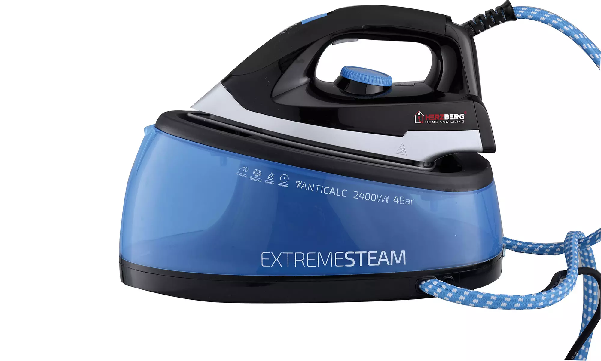 Centrale vapeur avec station 2400 W HG8039 de Herzberg - Primary Image