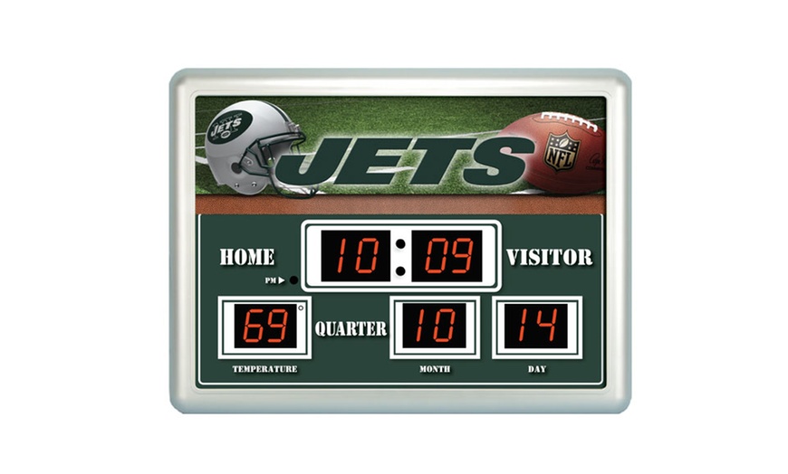 NFL Scoreboard Wall Clock Groupon Goods