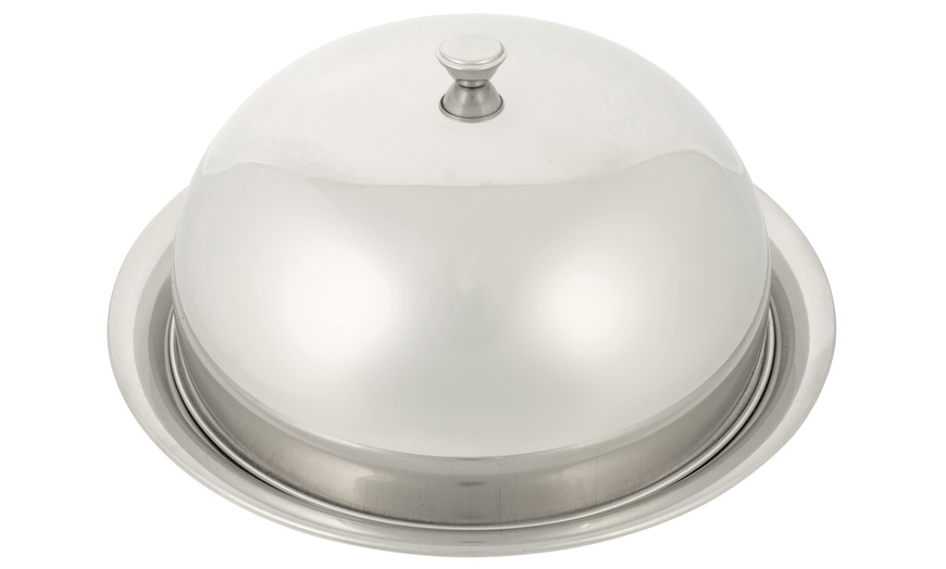 Image 3: Brushed Stainless Steel Cloche