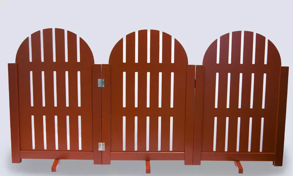 Furhaven 3-Panel Folding Pet Gate - Second Medium
