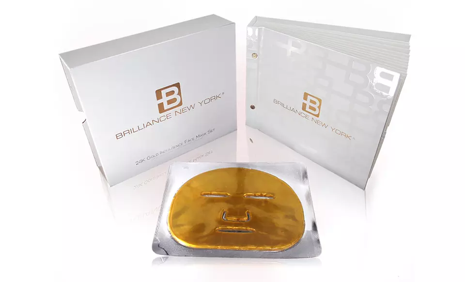 24-Karat Gold Brilliance New York Indulgence Face Mask 12-Pack - Primary Image