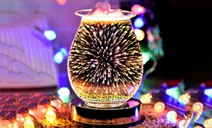 3D Aroma Lamp Firework Effect Wax Melter with Optional Wax Melts