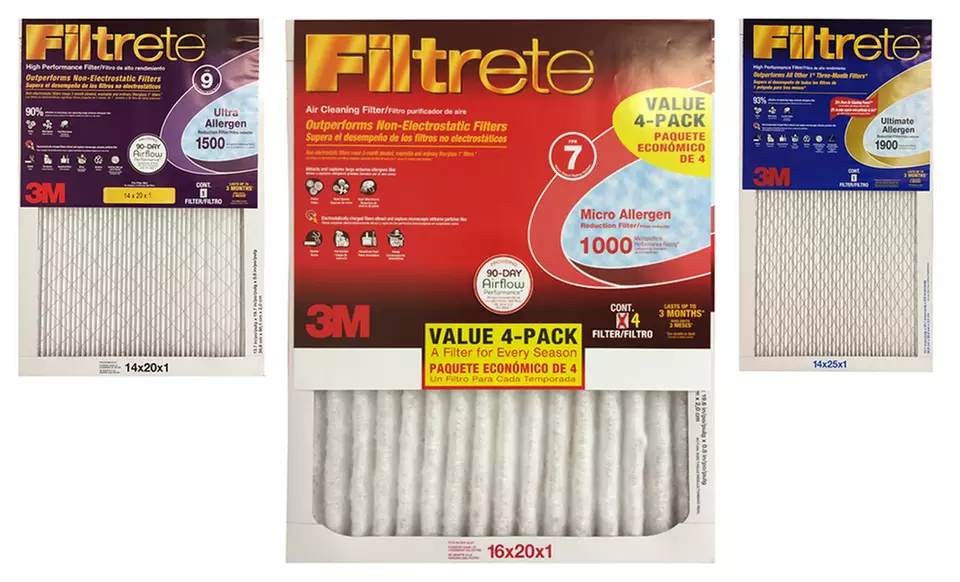 3M Filtrete Electrostatic Furnace Filters. Multiple Options Available. - Primary Image