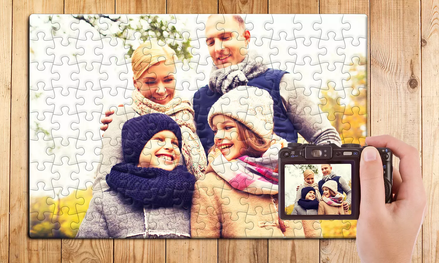 Customizable Photo Puzzle in 5"x7", 11"x8", or 12"x11" Size from Printerpix - Primary Image