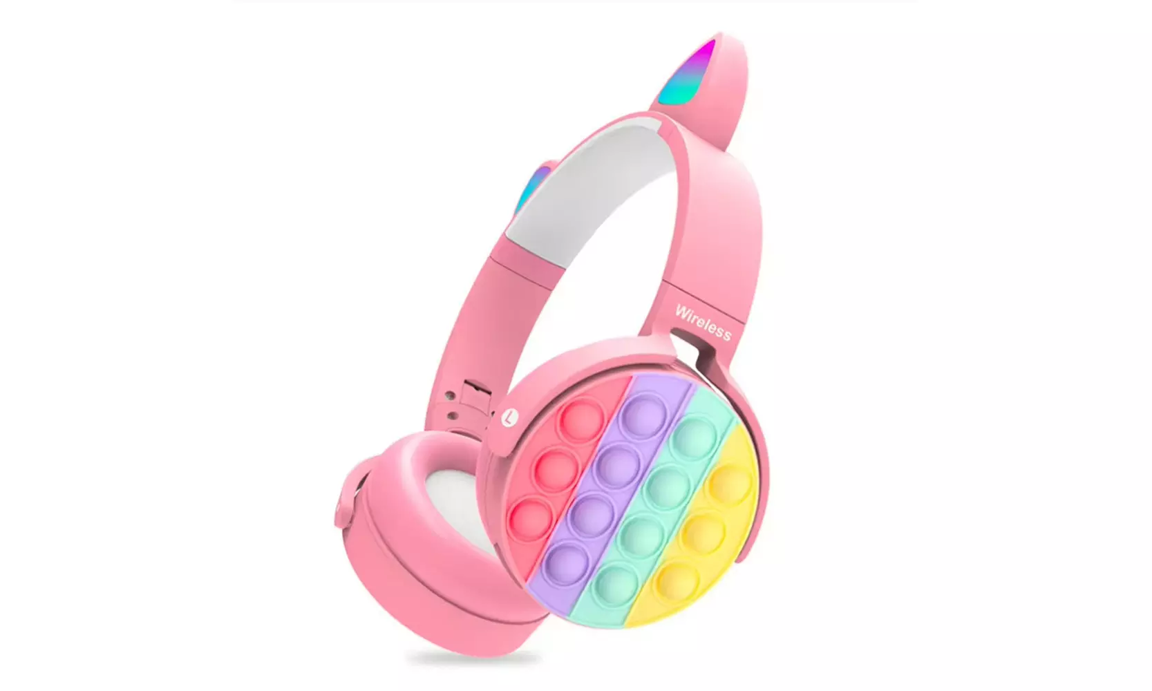 Fidget Rainbow Pop-On-It  Bluetooth Headphone