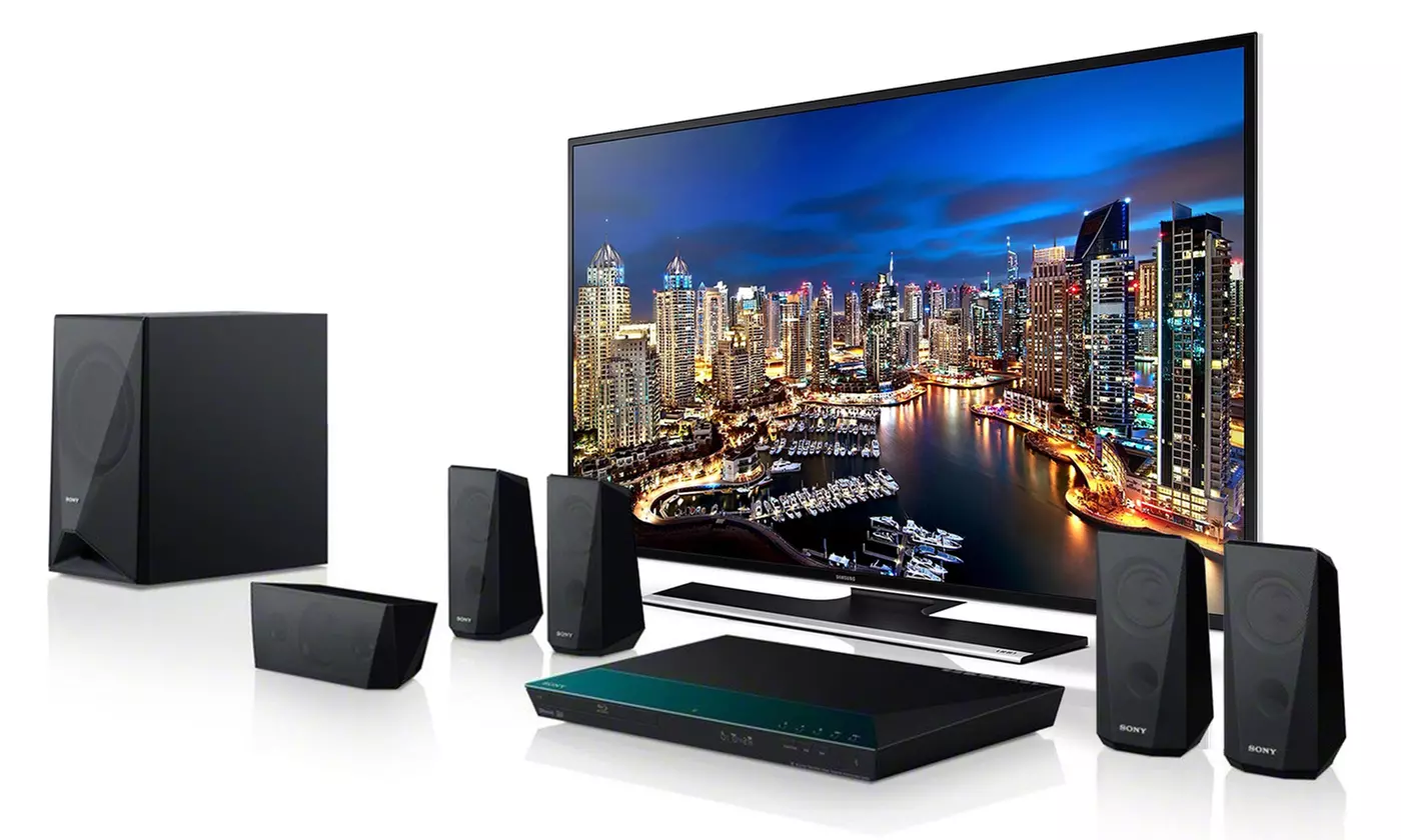 Samsung 50" LED 4K Smart HDTV and Sony 3D Blu-ray Player Home-Theater System - Primary Image