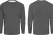 Pack of Three Blu Apparel Long-Sleeved Crew Neck T-Shirts - Second Medium